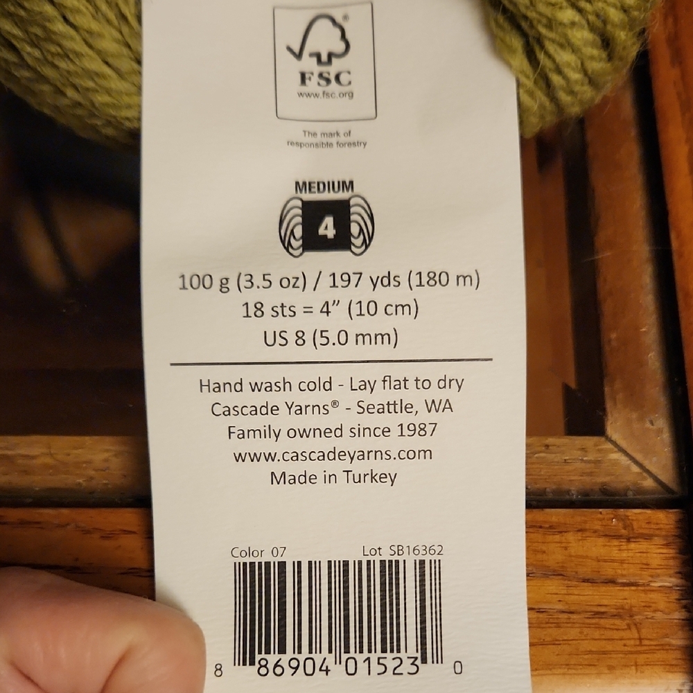 Revive Olive Green Yarn for Fiber Arts 9 Skeins - Picture 5 of 6